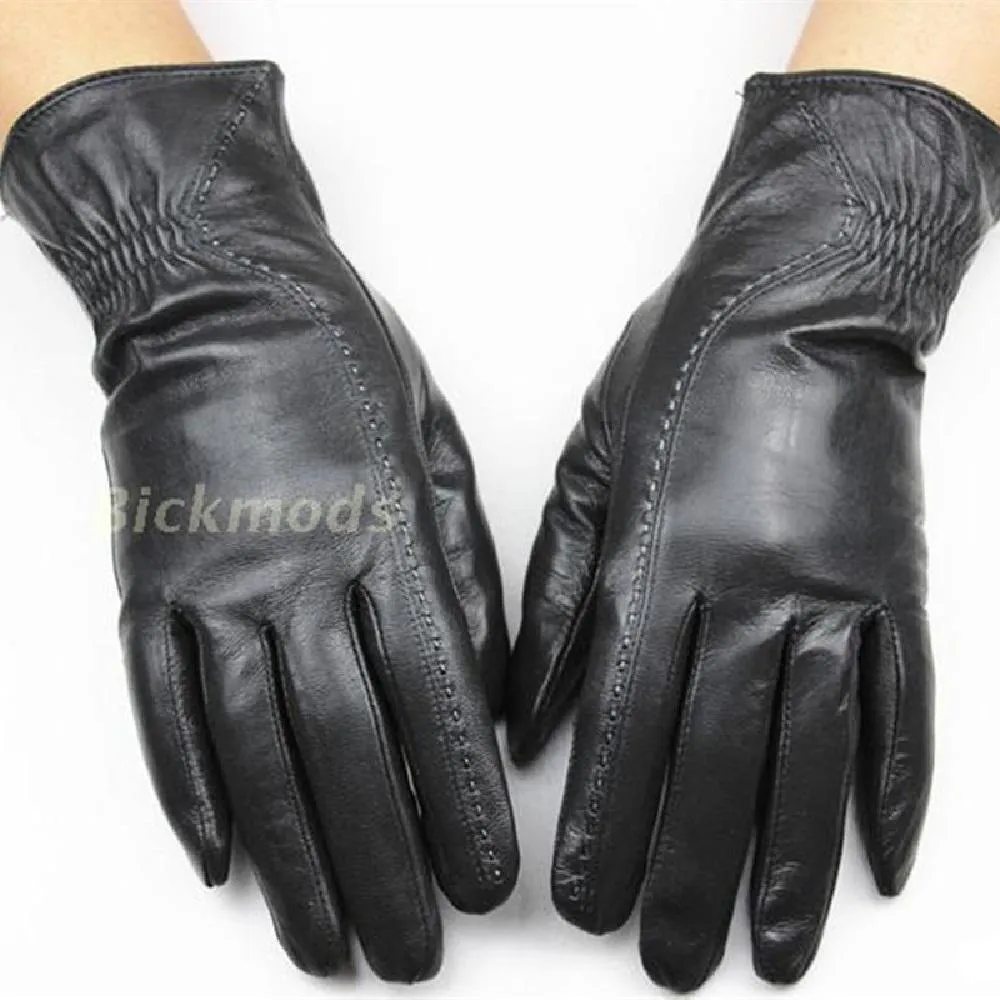 2017 New Leather Gloves Female