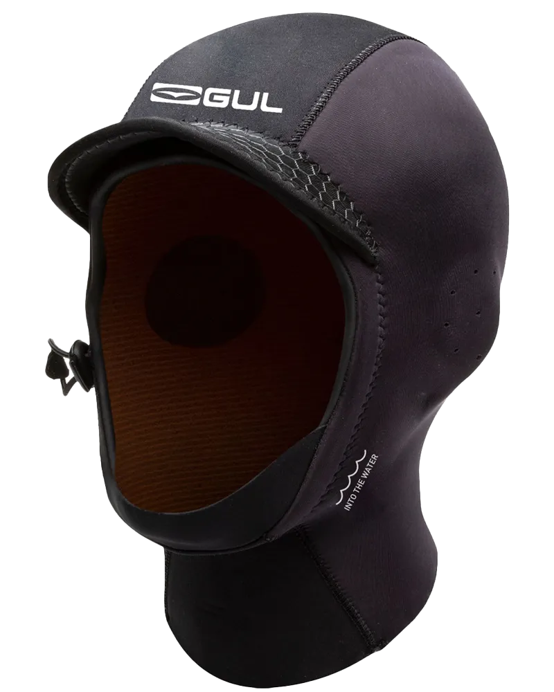 3mm Peaked Wetsuit Hood in Black