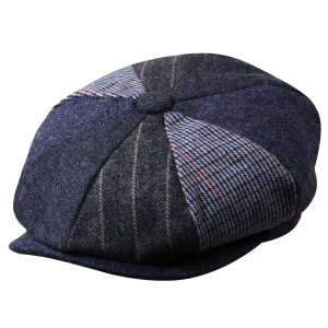 8-Quarter Panel Patchwork Newsboy Cap by Broner