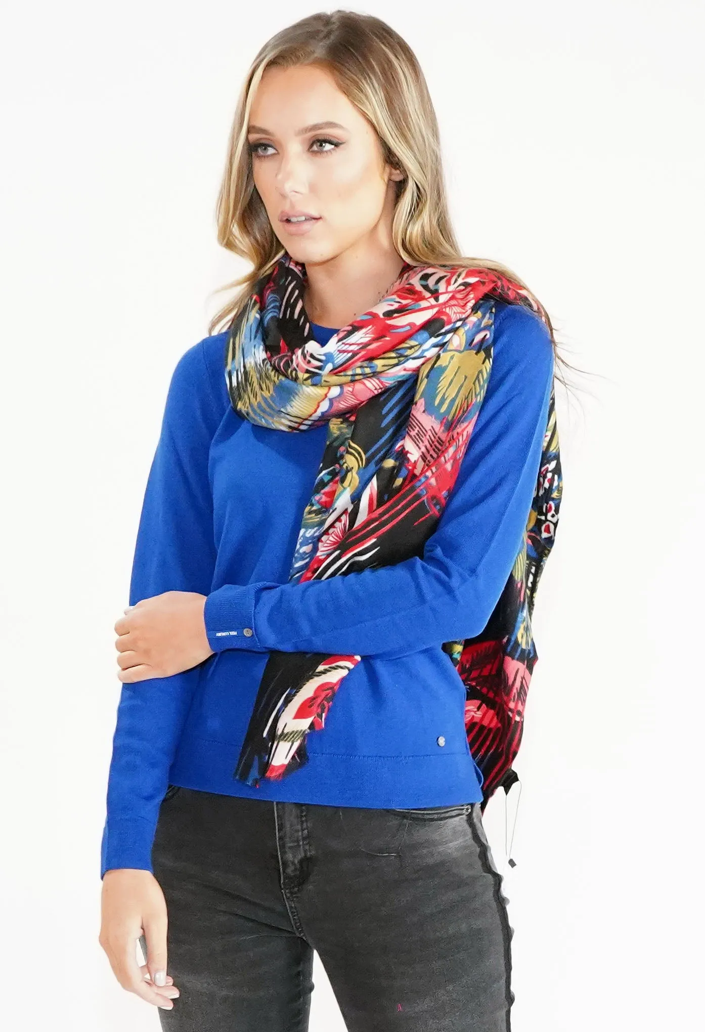 Abstract Floral Scarf