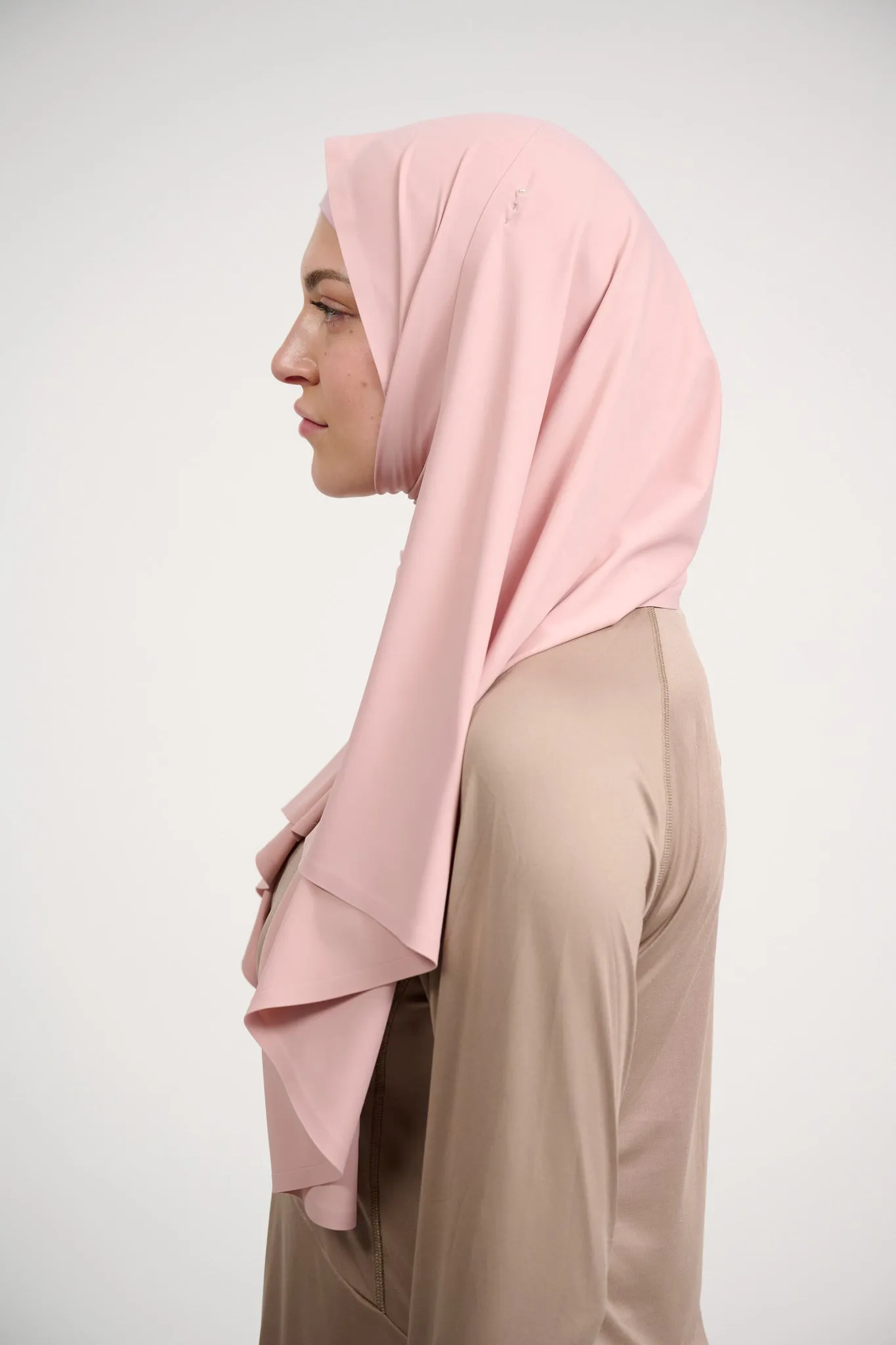 Aeroflex Sports Hijab Shawl- Rose