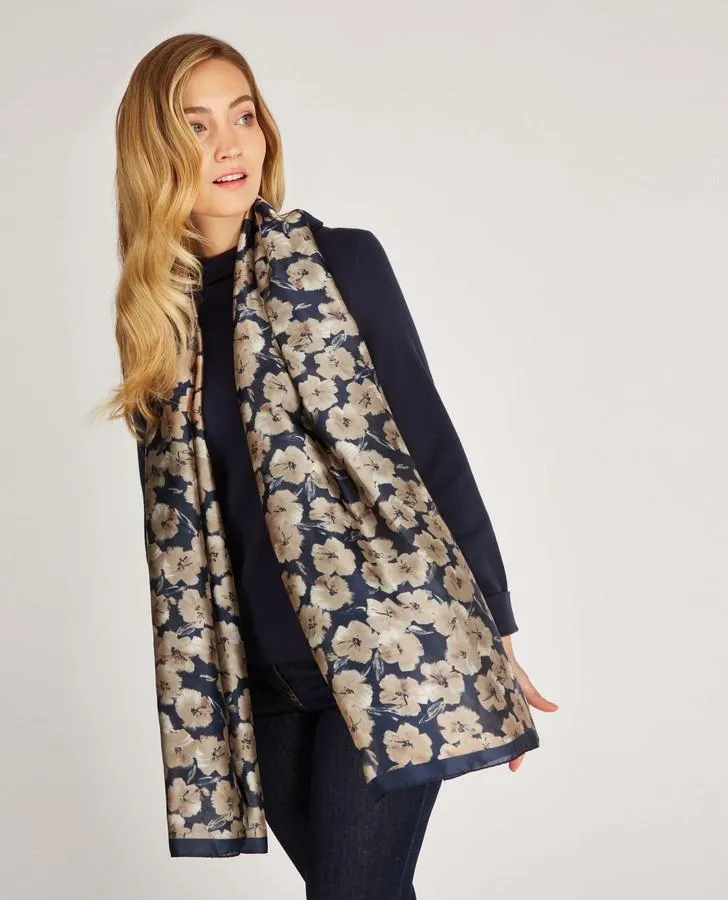 All Over Floral Soft Scarf