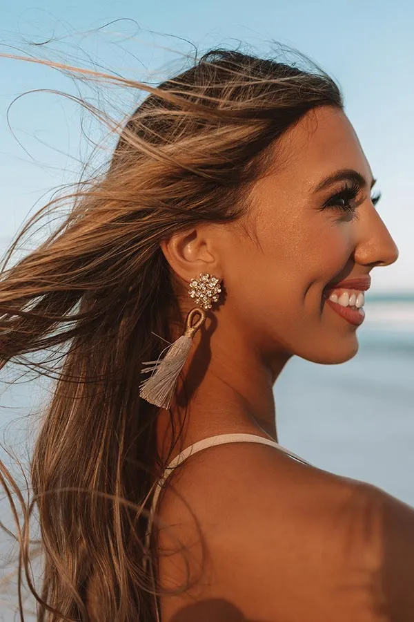 All The Sparkles Tassel Earrings