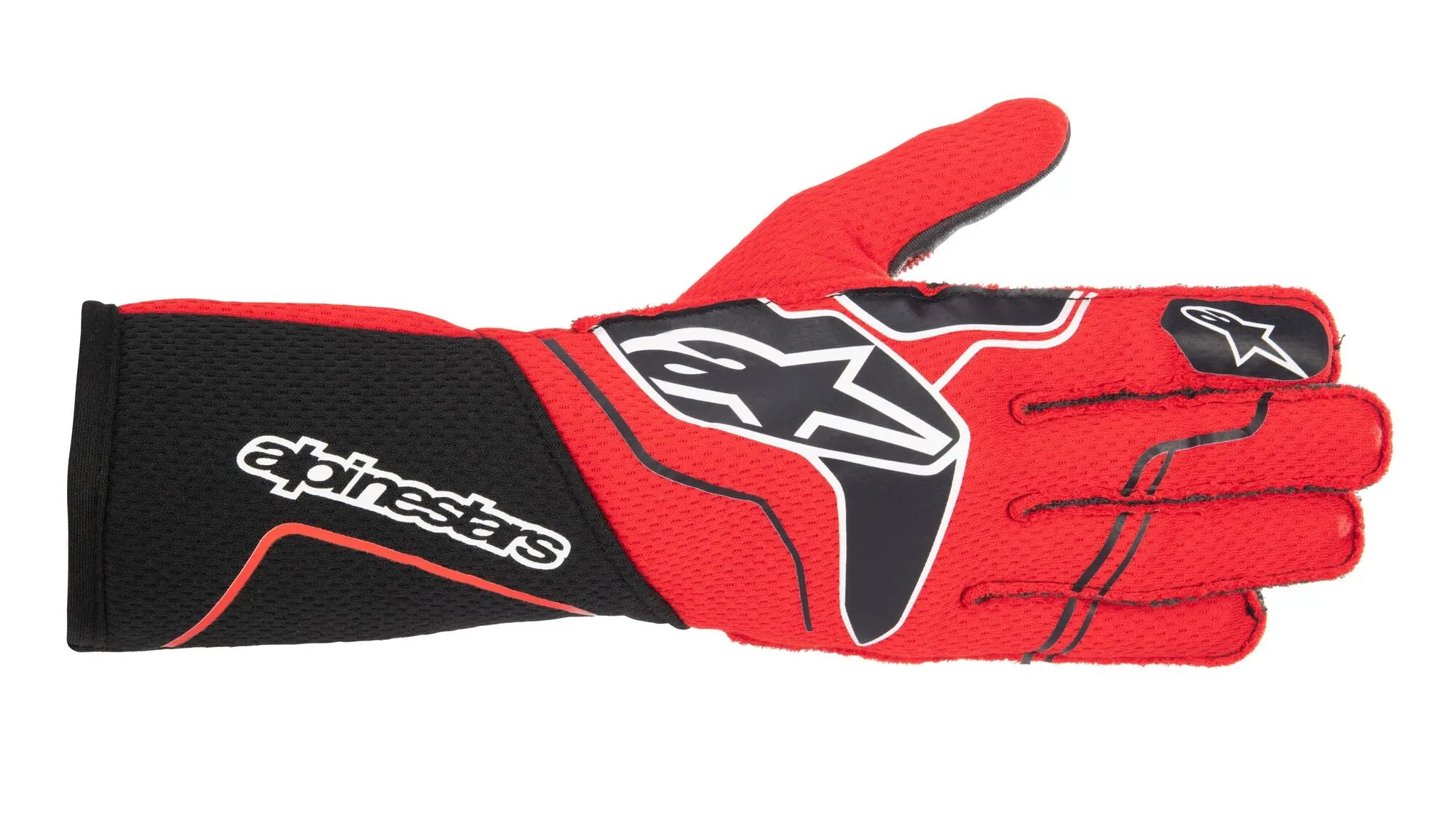 ALPINESTARS 3550123_13_L TECH 1-ZX v3 Racing gloves, FIA 8856-2018, black/red, Size L