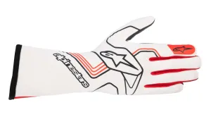 ALPINESTARS 3551823_23_XL TECH 1 KX v3 Karting gloves, white/red, Size XL