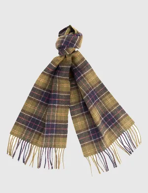 Barbour Tartan Lambswool Scarf - Yellow