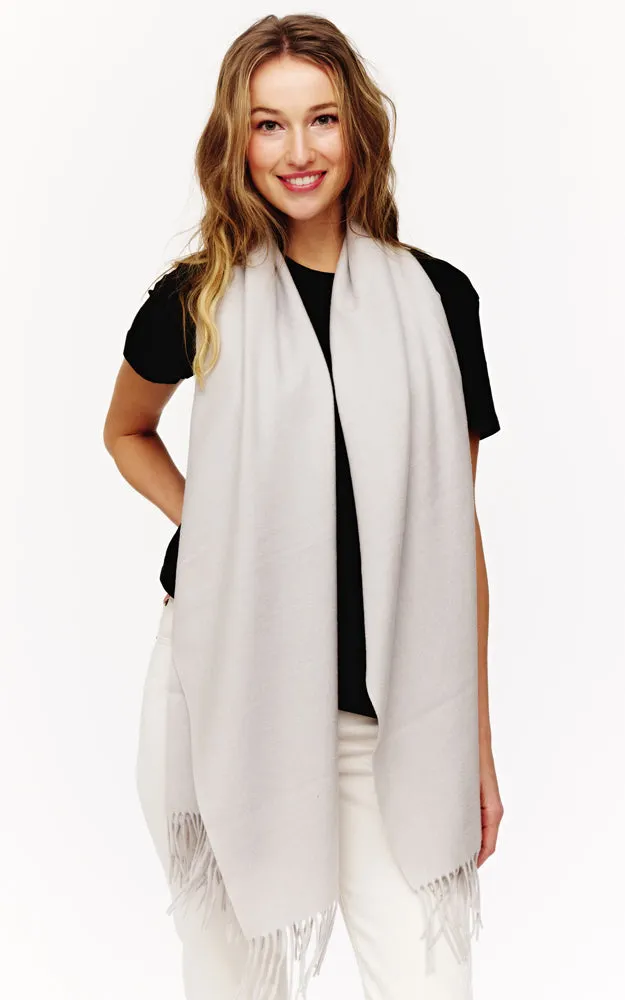 BASC2044 Solid Super Soft Cashmere Blended Oblong Scarf