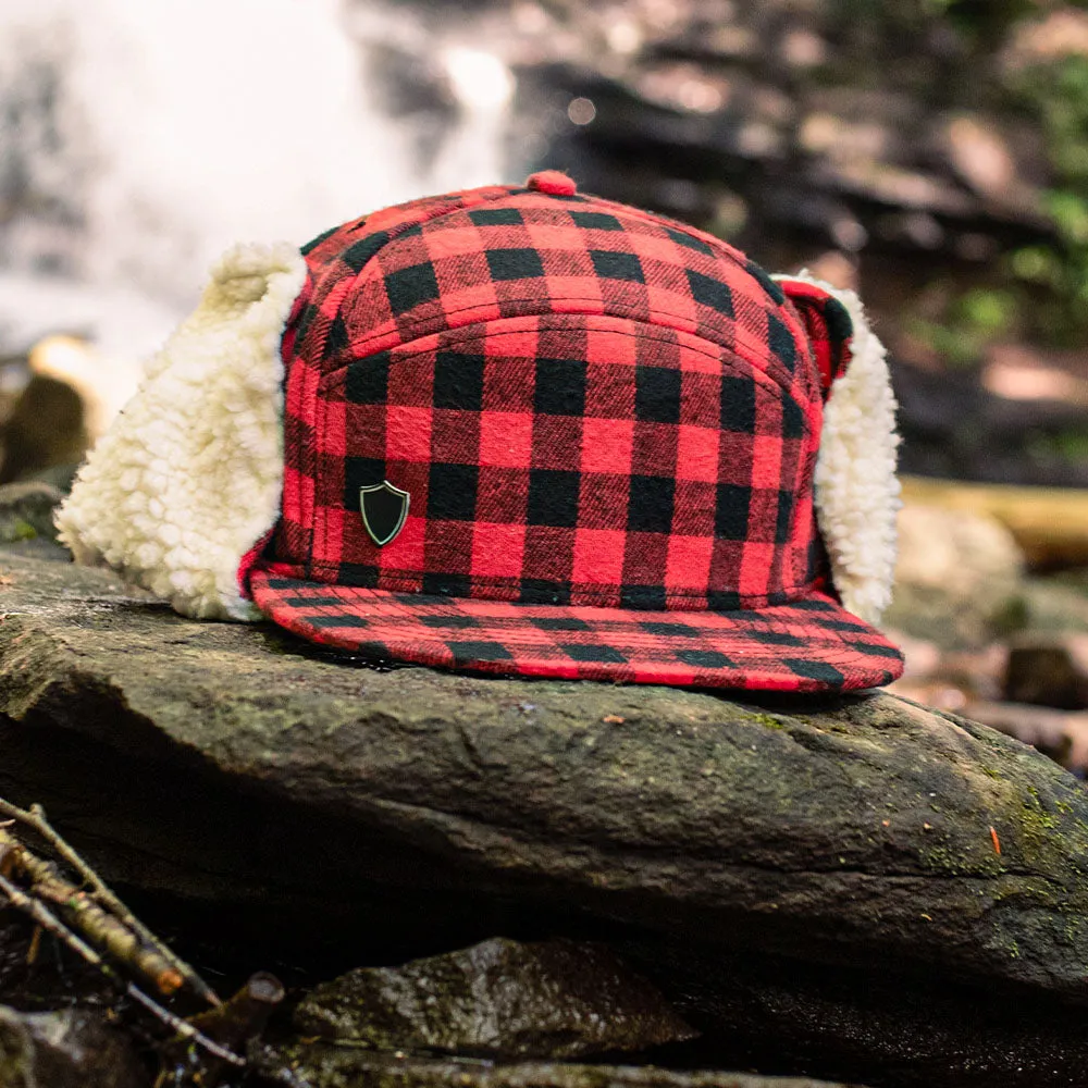 Billed Trapper Hat | Lumberjack Red