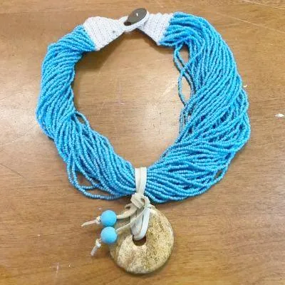 Blue Sky Safari Necklace