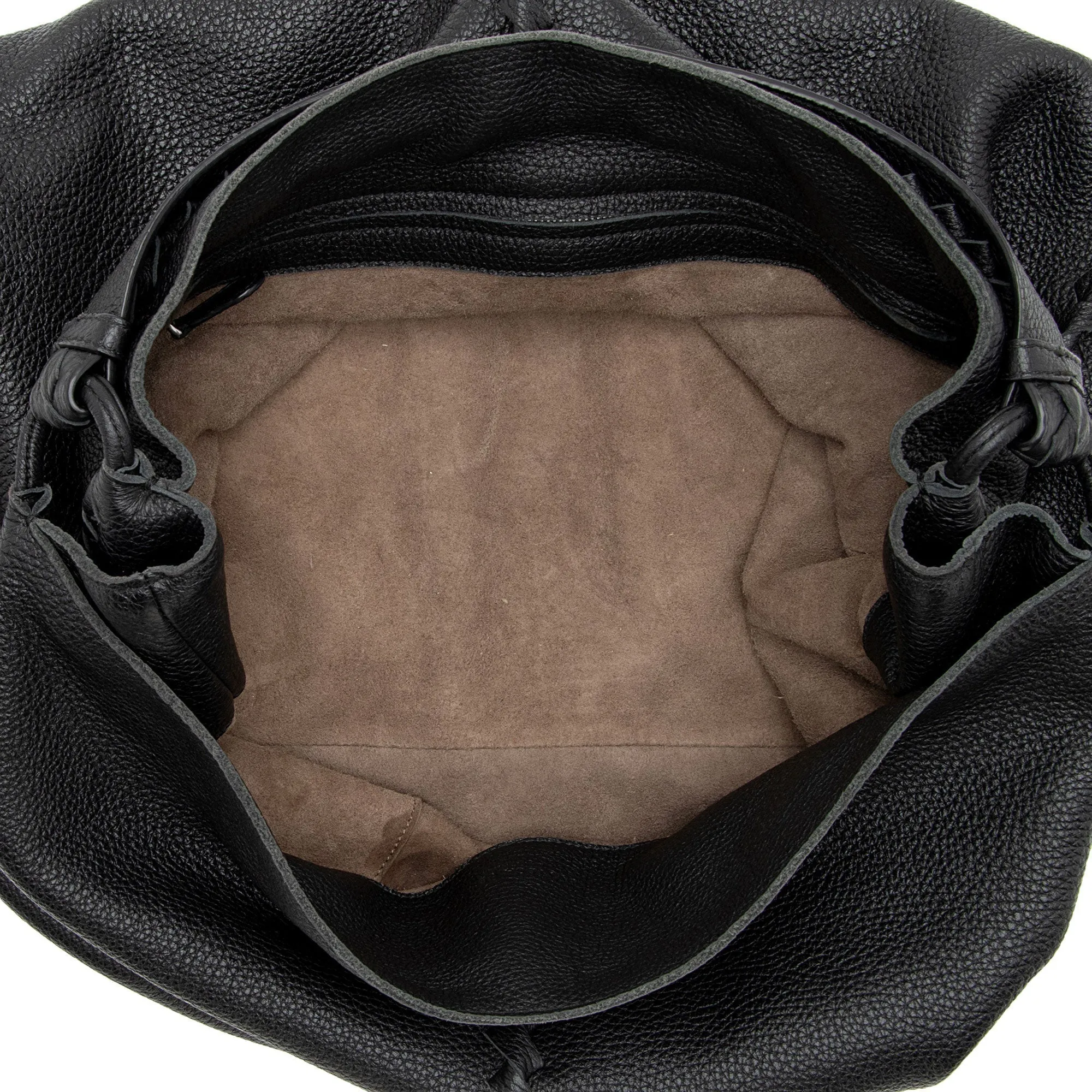 Bottega Veneta Cervo Leather Intrecciato Large Hobo (SHF-8mhiS8)