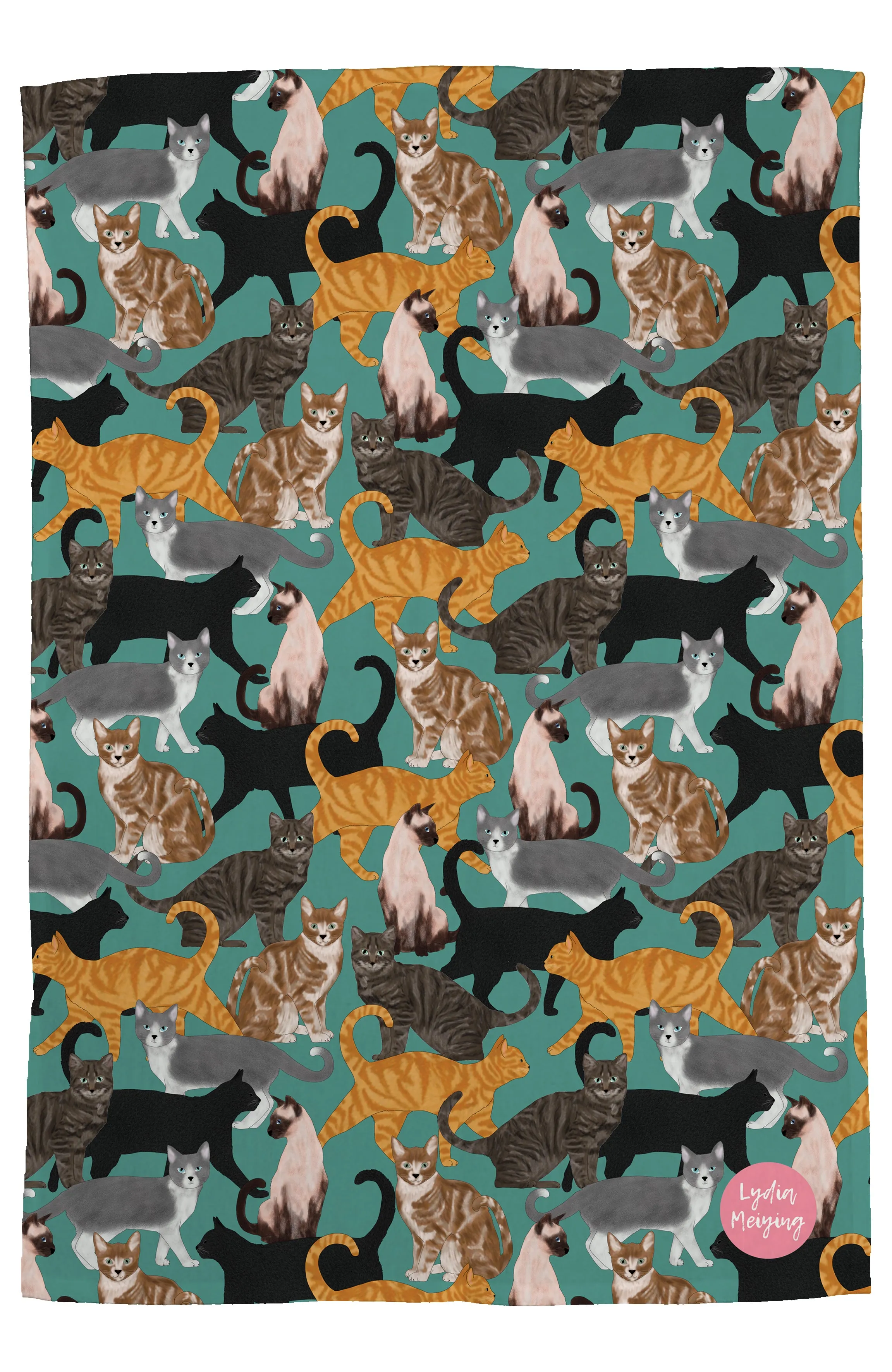 Cats - Tea Towel