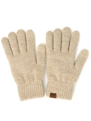 C.C. Heather Knit Gloves (Multiple Colors)