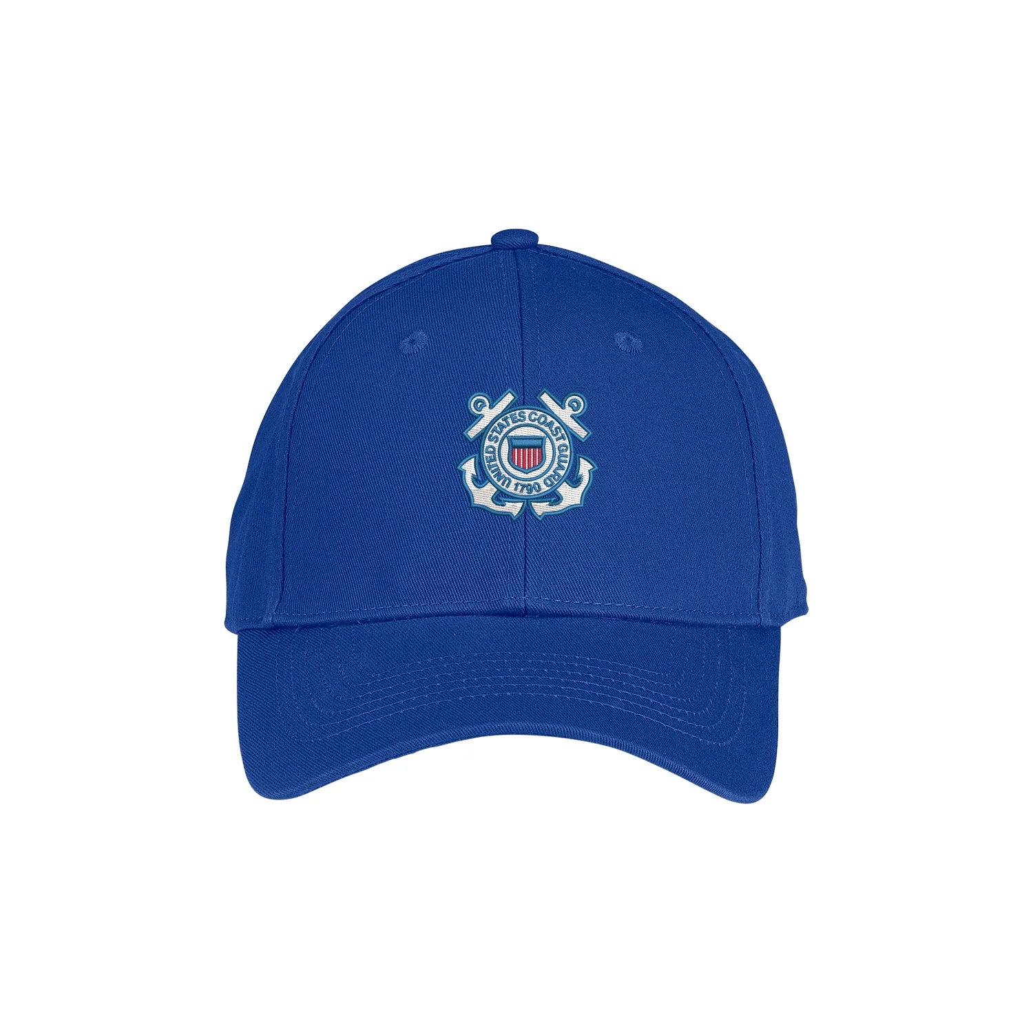 Coast Guard Adult Emblem Solid Constructed Twill Cap