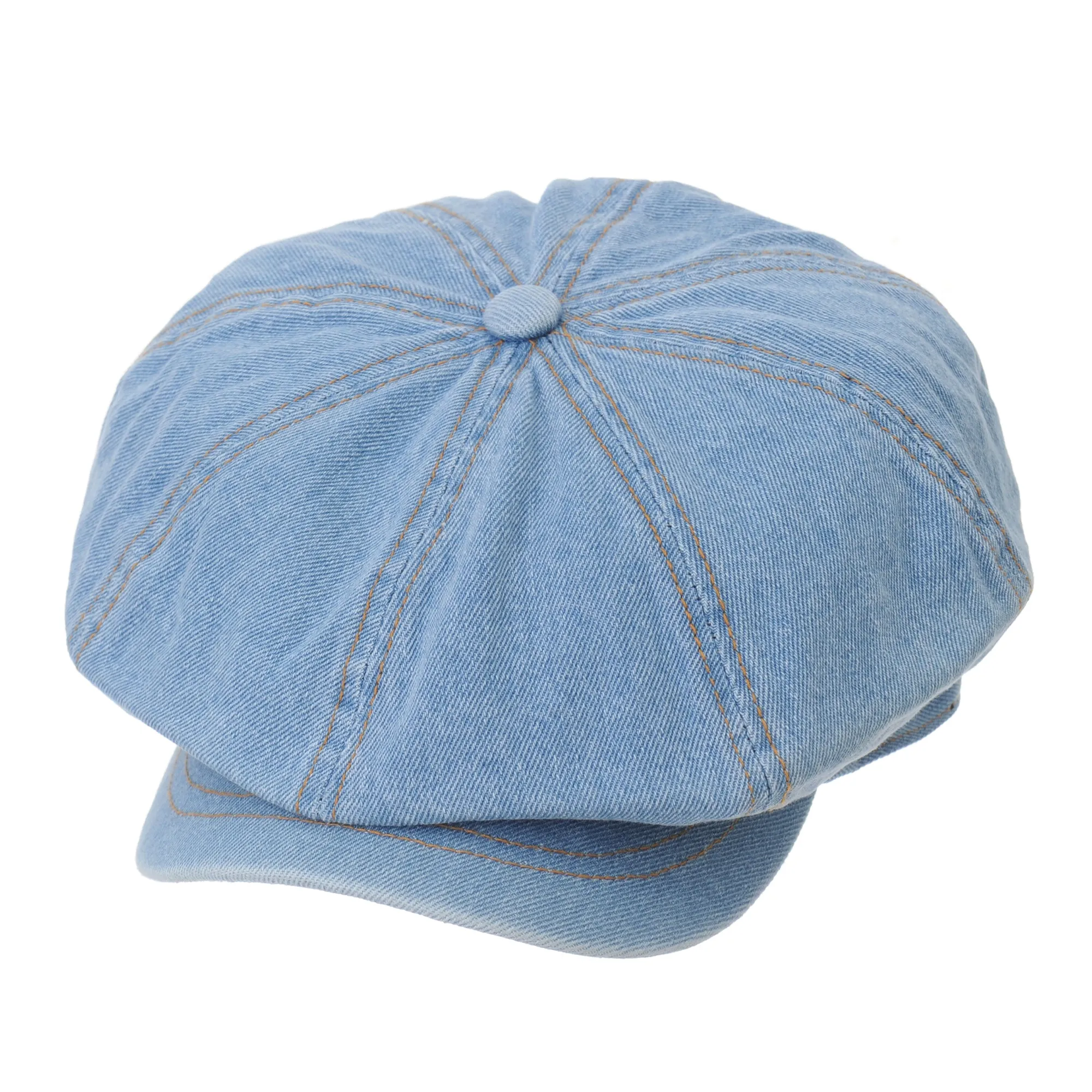 Denim Cotton Newsboy Hat Baker Boy Beret Flat Cap KR3613