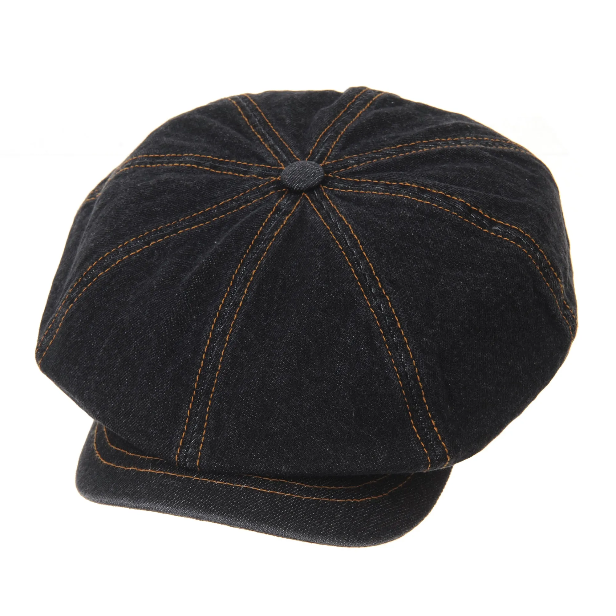 Denim Cotton Newsboy Hat Baker Boy Beret Flat Cap KR3613