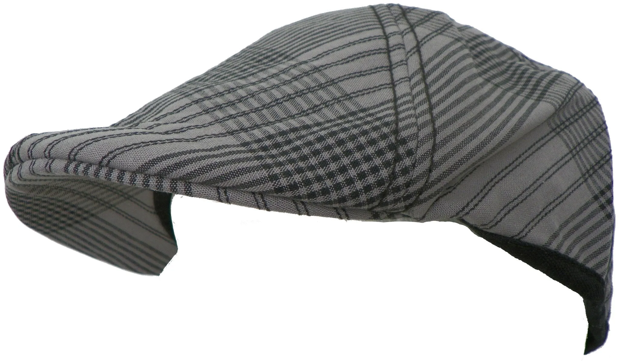 Dickies Plaid Reversible 6 Panel Cap 100% Cotton Duckbill Scally Pub Hat Newsboy