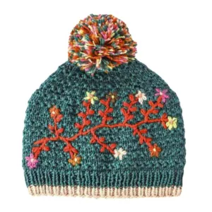 Embroidered Flora Hat - Two Colors