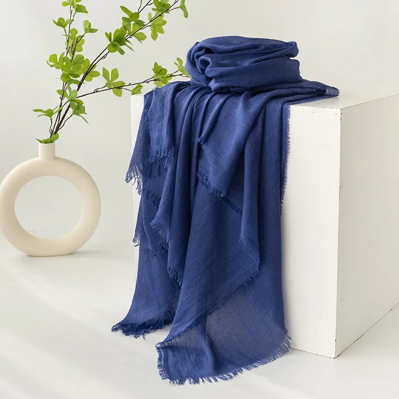 FH24-5559（2） Cotton and linen scarf scarf  winter scarf