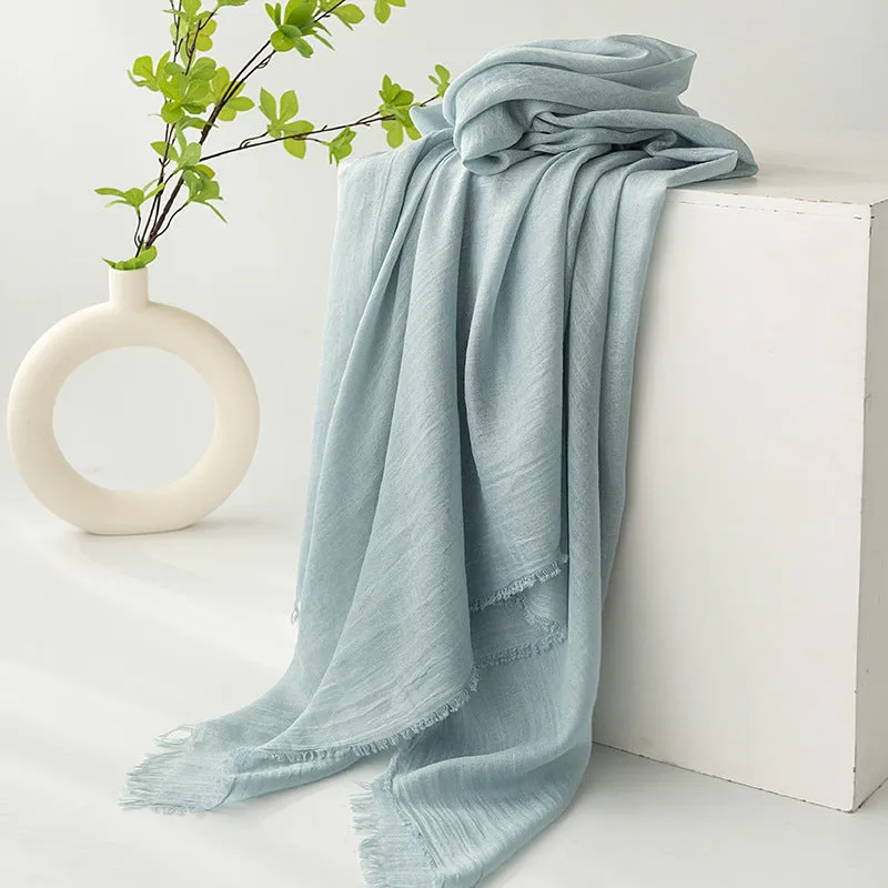 FH24-5559（2） Cotton and linen scarf scarf  winter scarf