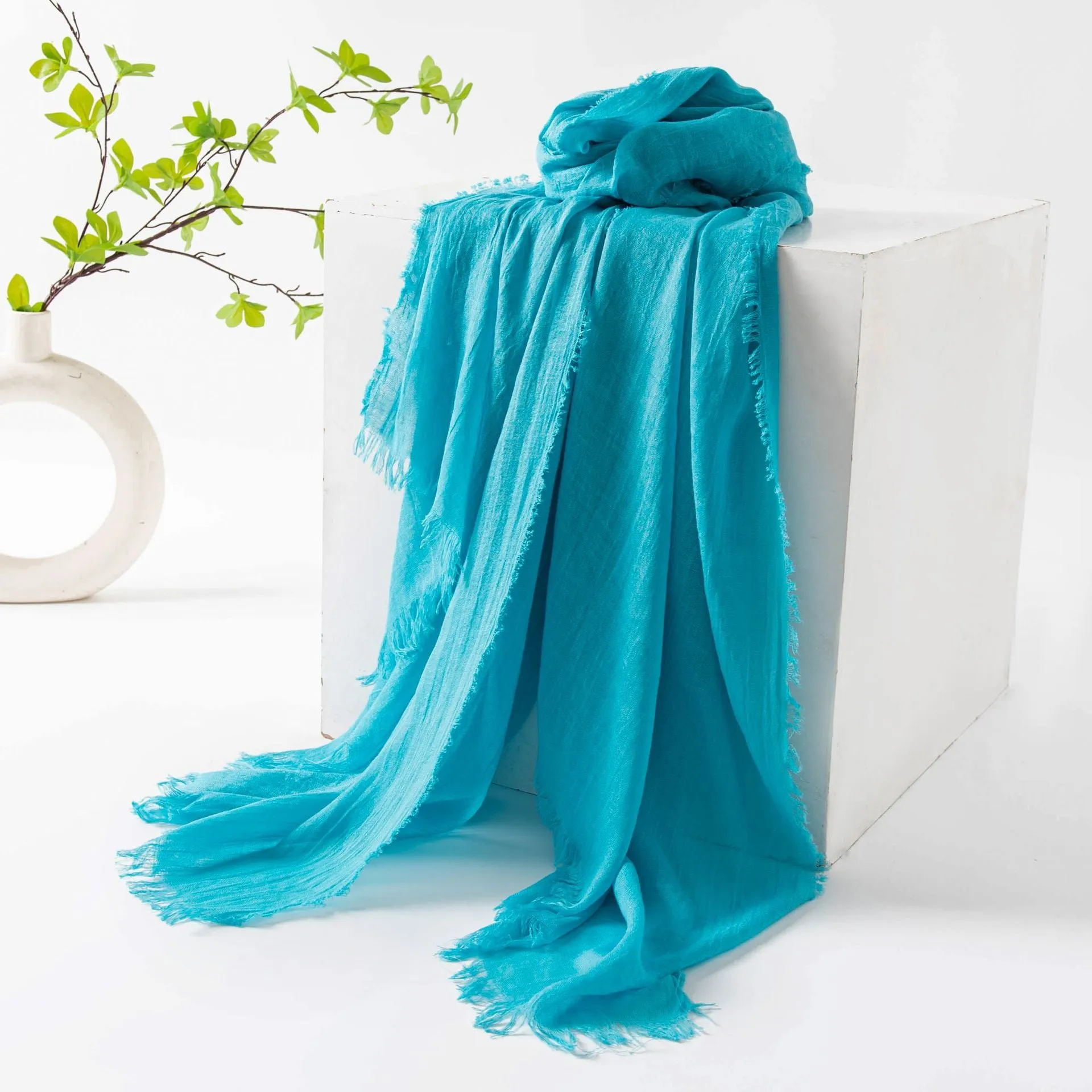 FH24-5559（2） Cotton and linen scarf scarf  winter scarf