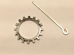 Gas Works: Edgewater ~ Metal Shawl Pin