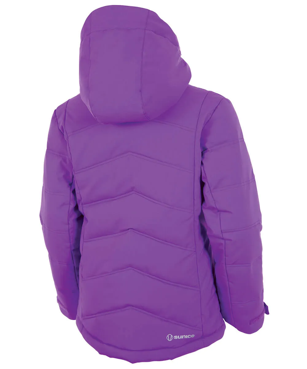 Girls' Ava Waterproof Quilted Stretch Jacket