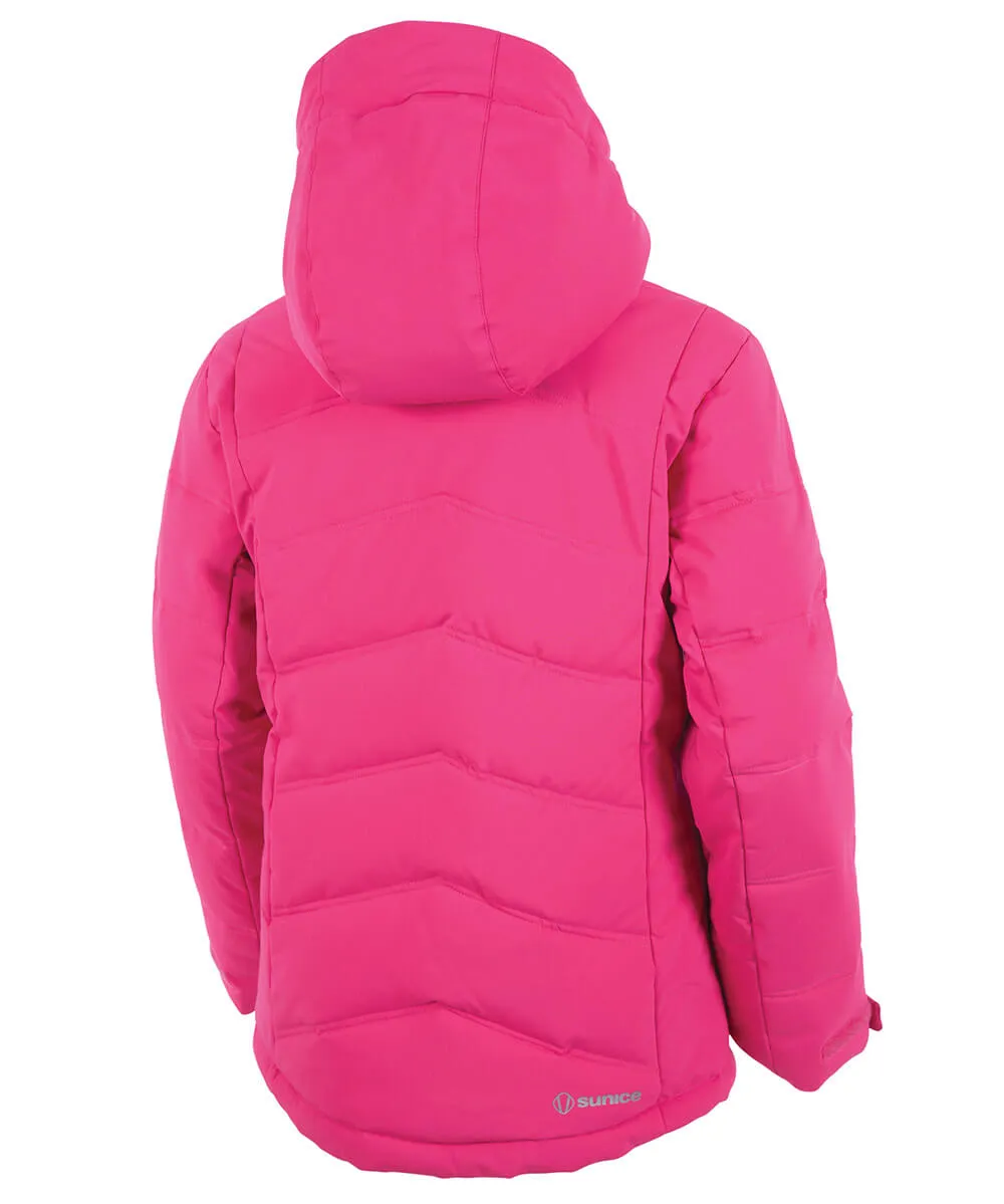 Girls' Ava Waterproof Quilted Stretch Jacket