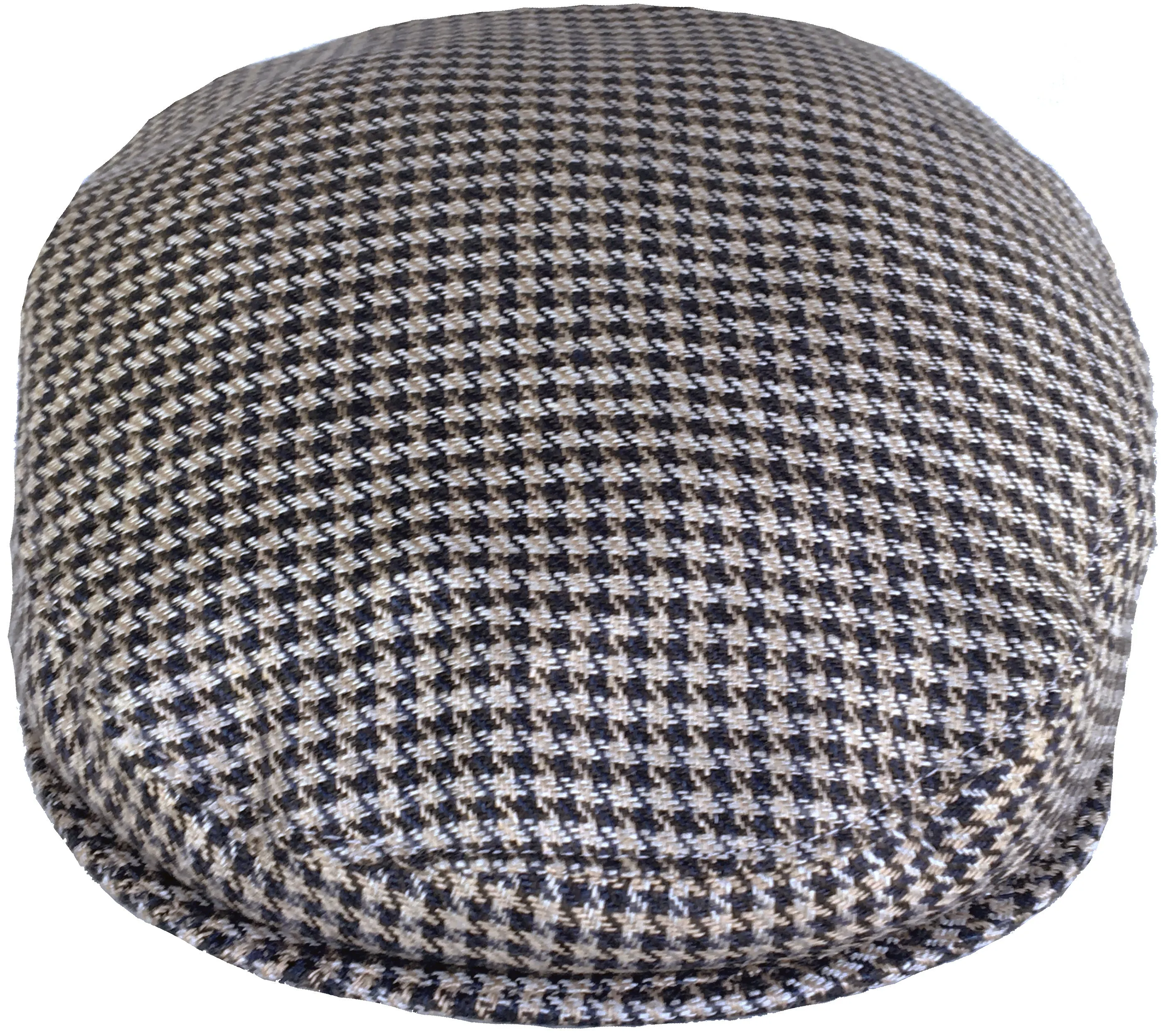 Headchange Made in USA Brown Hounds Tooth 100% Linen Ivy Cap