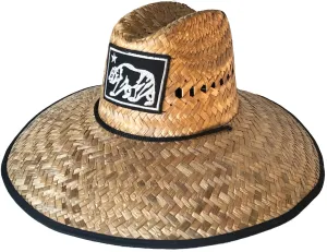 Headchange Straw Lifeguard Hat California Bear Mexican Palm