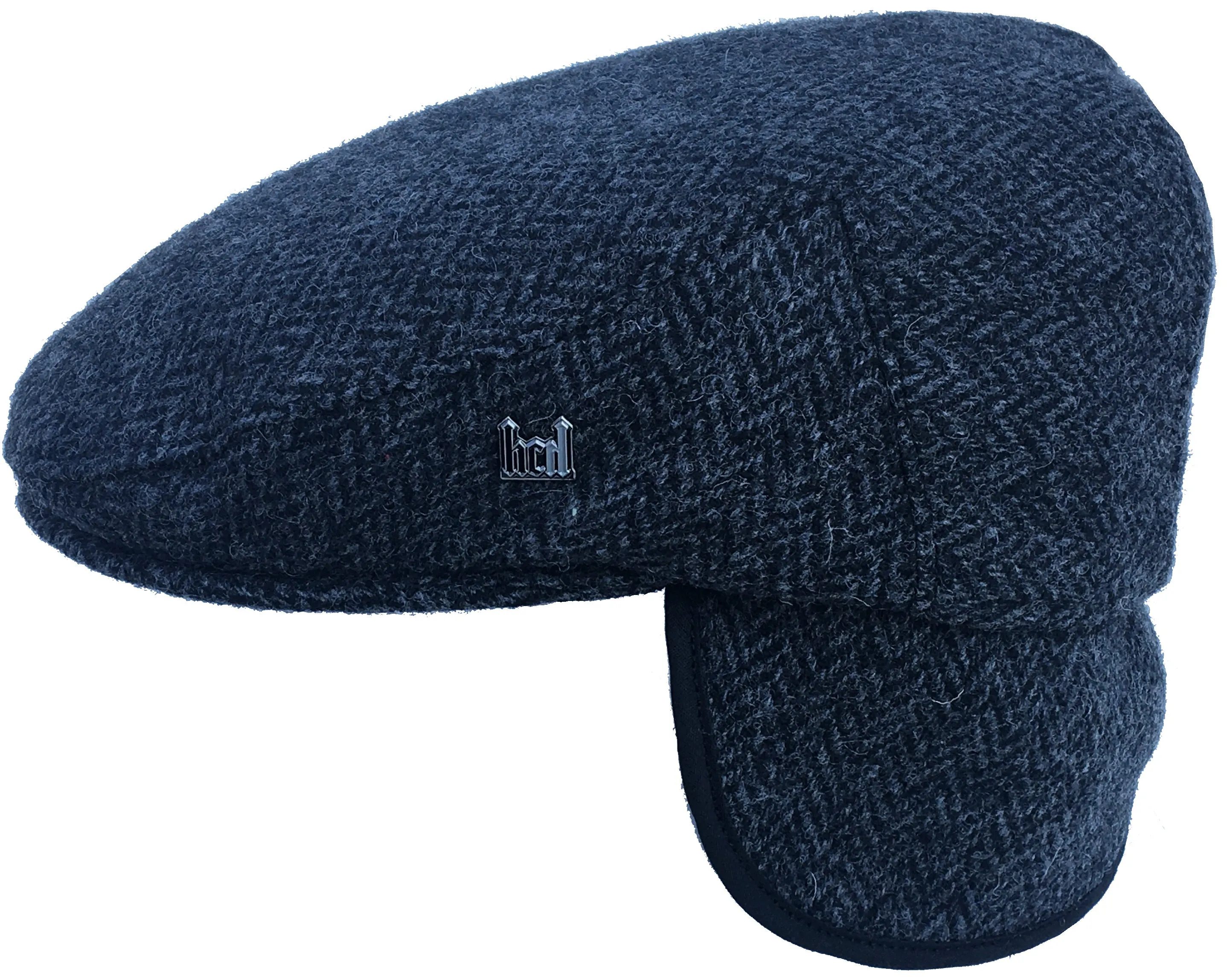 Headchange USA American Made Herringbone Ear Flap Ivy Newsboy Cap