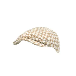 Houndstooth Newsboy Cap Ivy Cabbie Cap Flat Cap Winter Hat MU31449