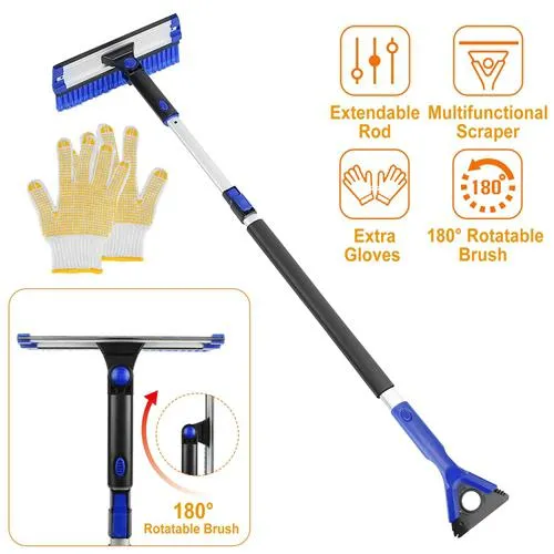 Ice Scraper Extendable Telescoping Snow Remover