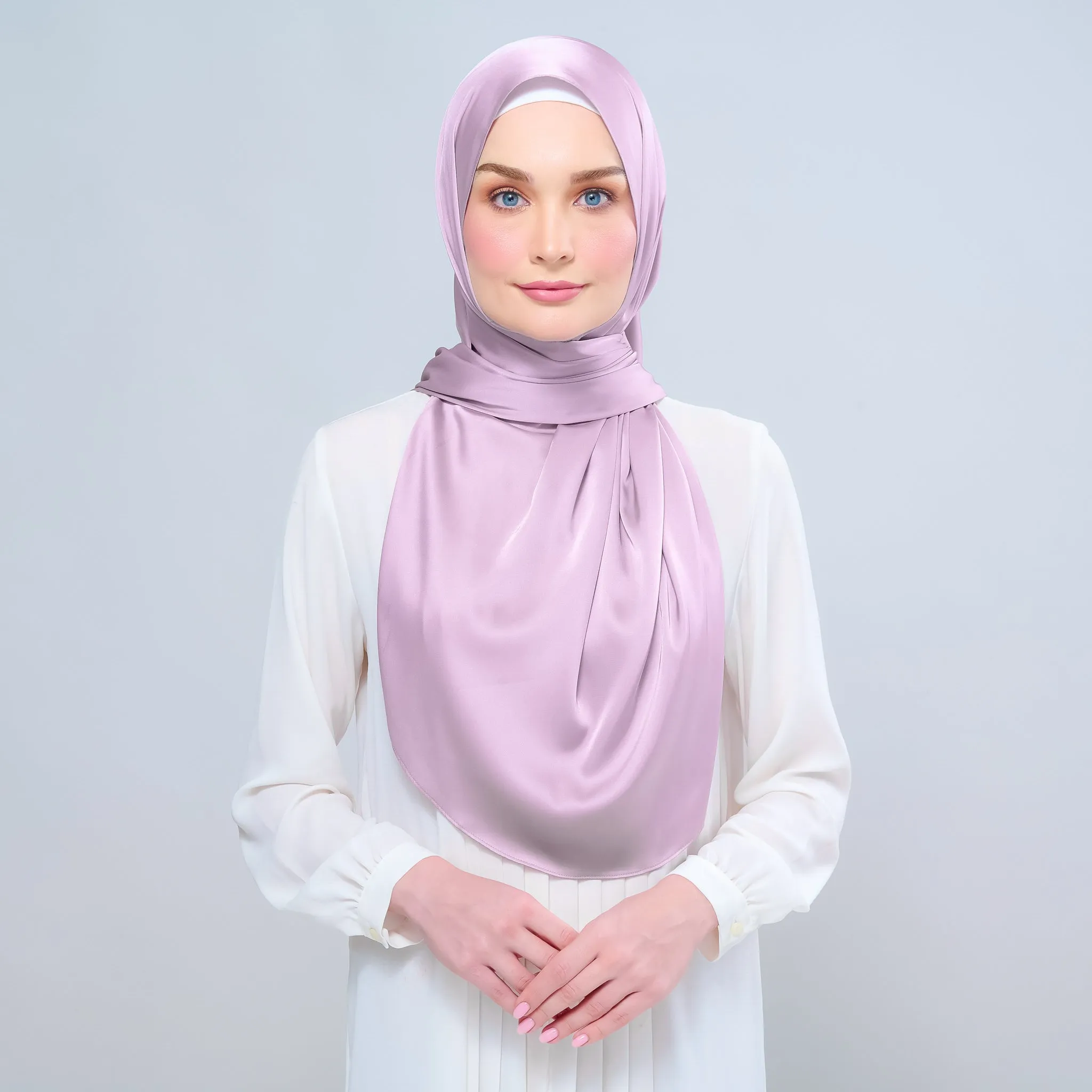 Instant Tag n' Go Shawl  | Satin Silk in Light Orchid