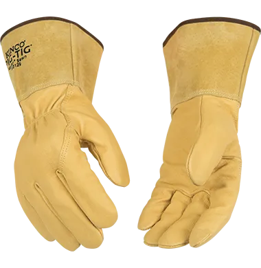 Kinco 0129 Tig Welders Golden Premium Full Grain Pigskin  Heat-Resistant Gloves (One Dozen)