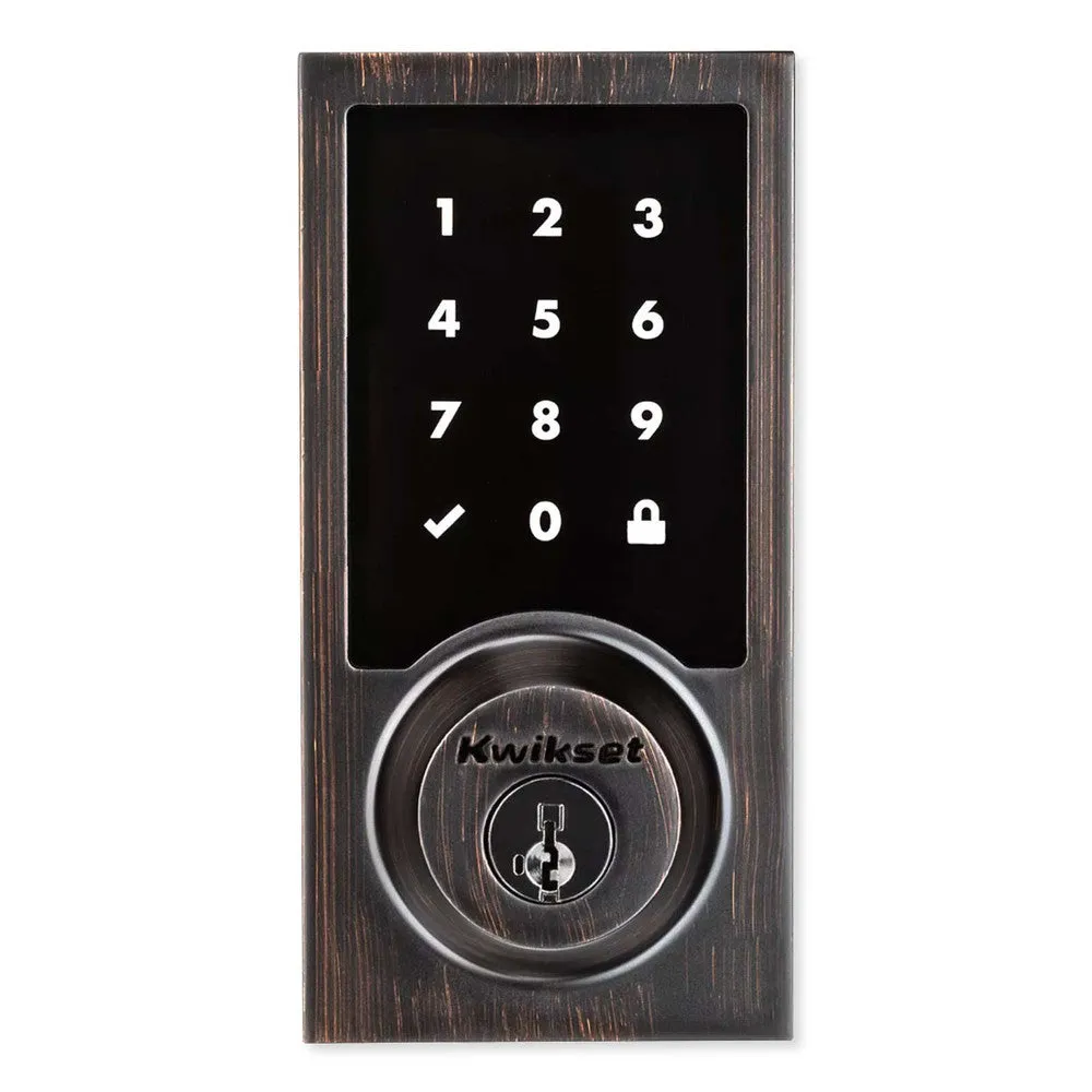 Kwikset SmartCode 916 Z-Wave Plus Contemporary Touchscreen Deadbolt with Home Connect, Gen5