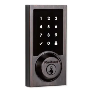 Kwikset SmartCode 916 Z-Wave Plus Contemporary Touchscreen Deadbolt with Home Connect, Gen5