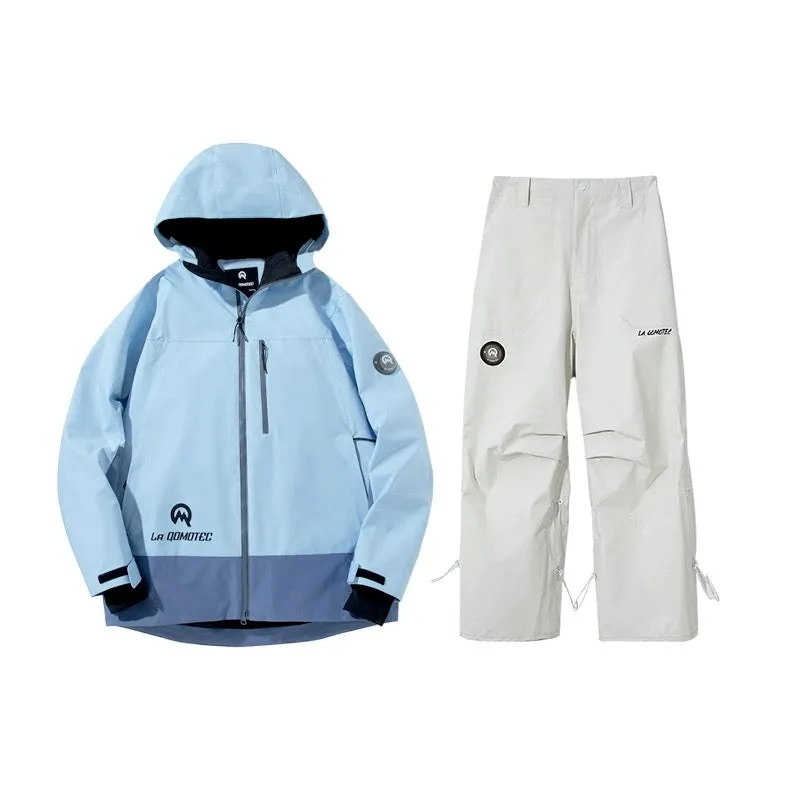 Blue Snowboarding/Skiing Suit by Qomotec - Haze Blue