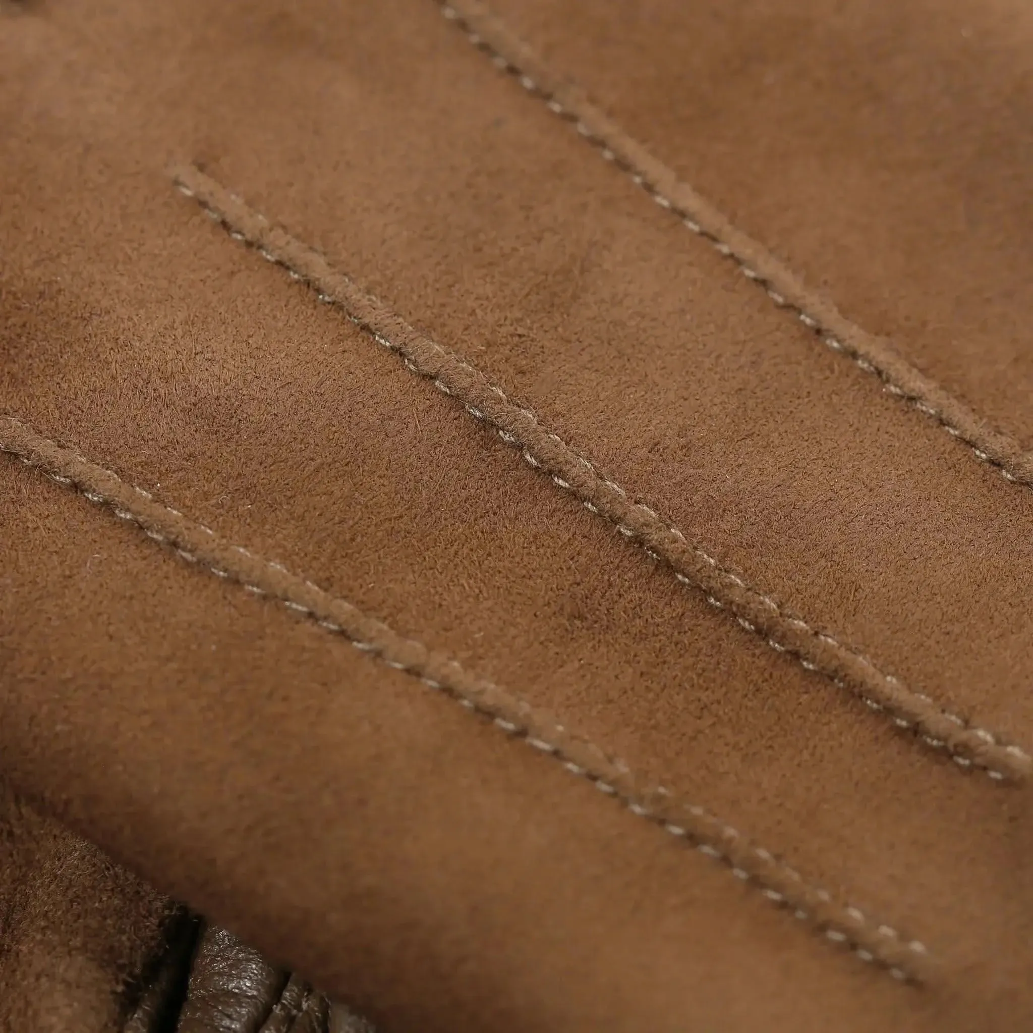 Leather & Suede Camel Driving Gloves