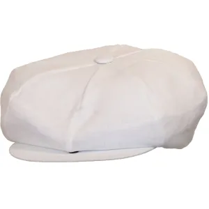 Linen Big Apple Newsboy Cap by Capas