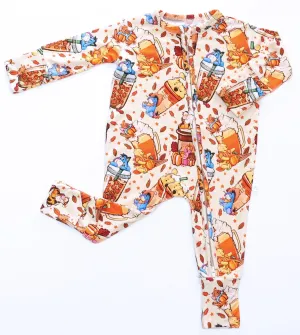 Magic Halloween Pooh Brew - Bamboo Zippy Romper