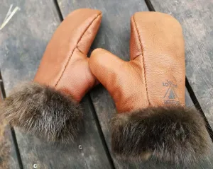 Natural Hide Mittens - DIY Kit