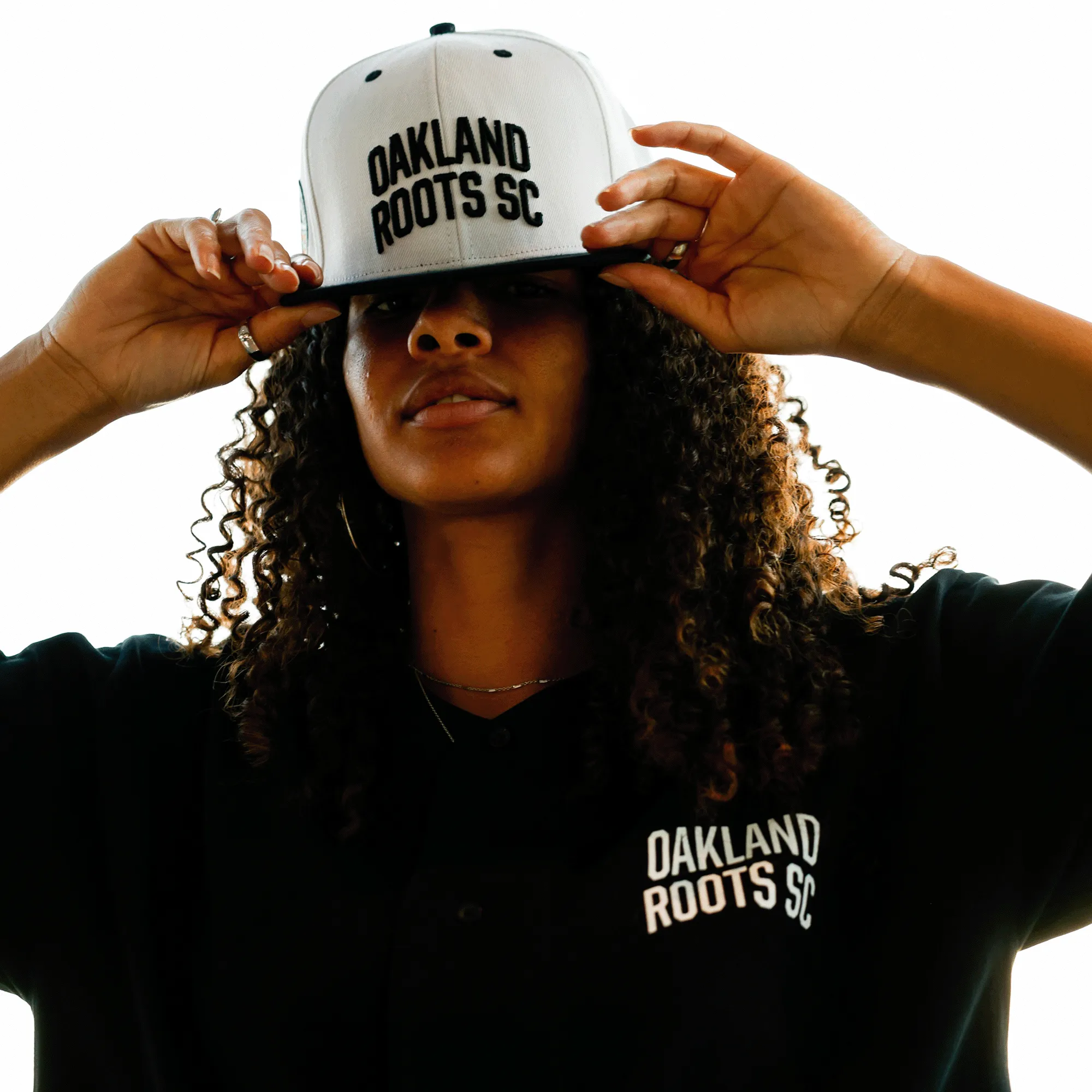 Oakland Roots SC Arched Text Snapback