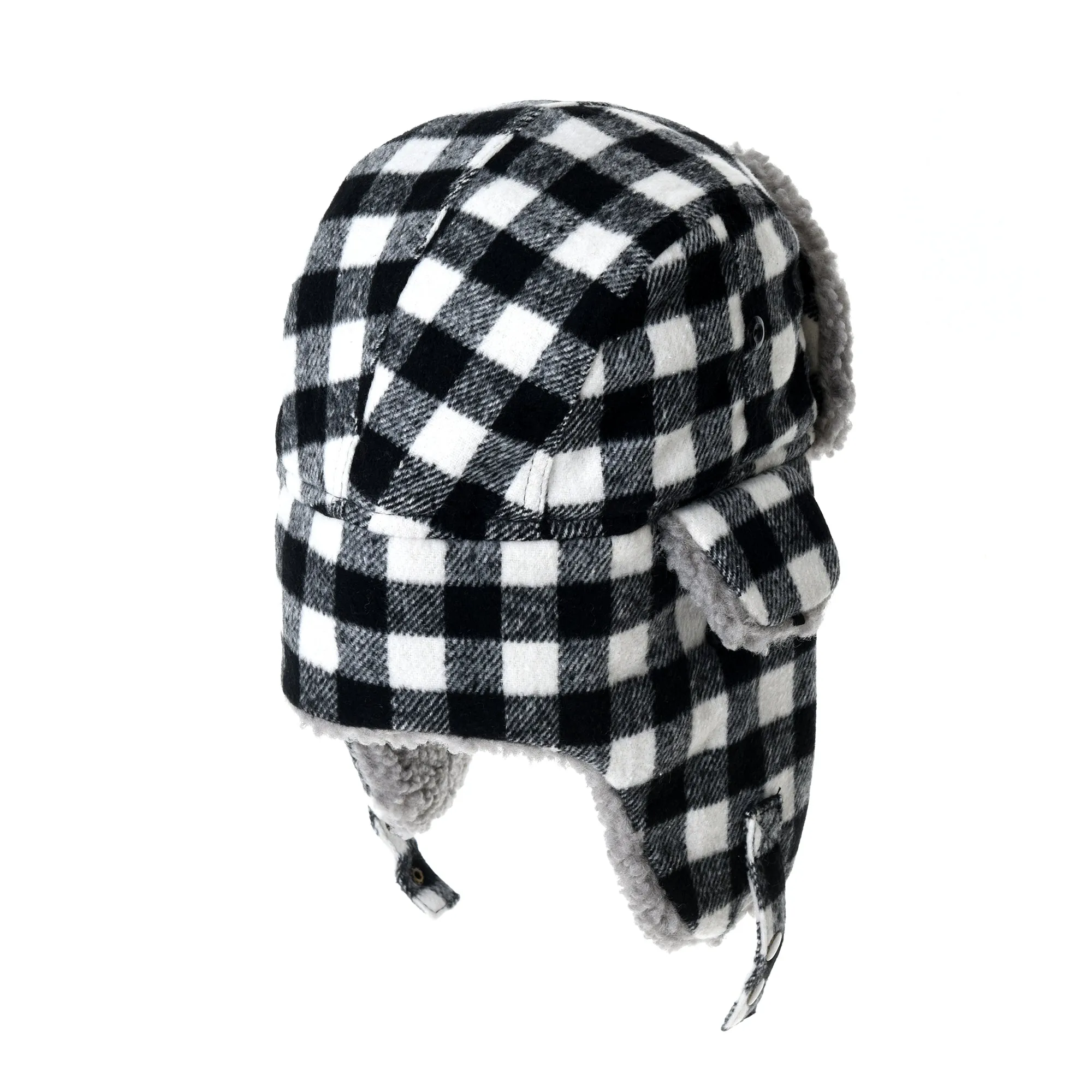 Plaid Winter Trapper Skiing Trooper Hat Ear Flap Cap YZT0093