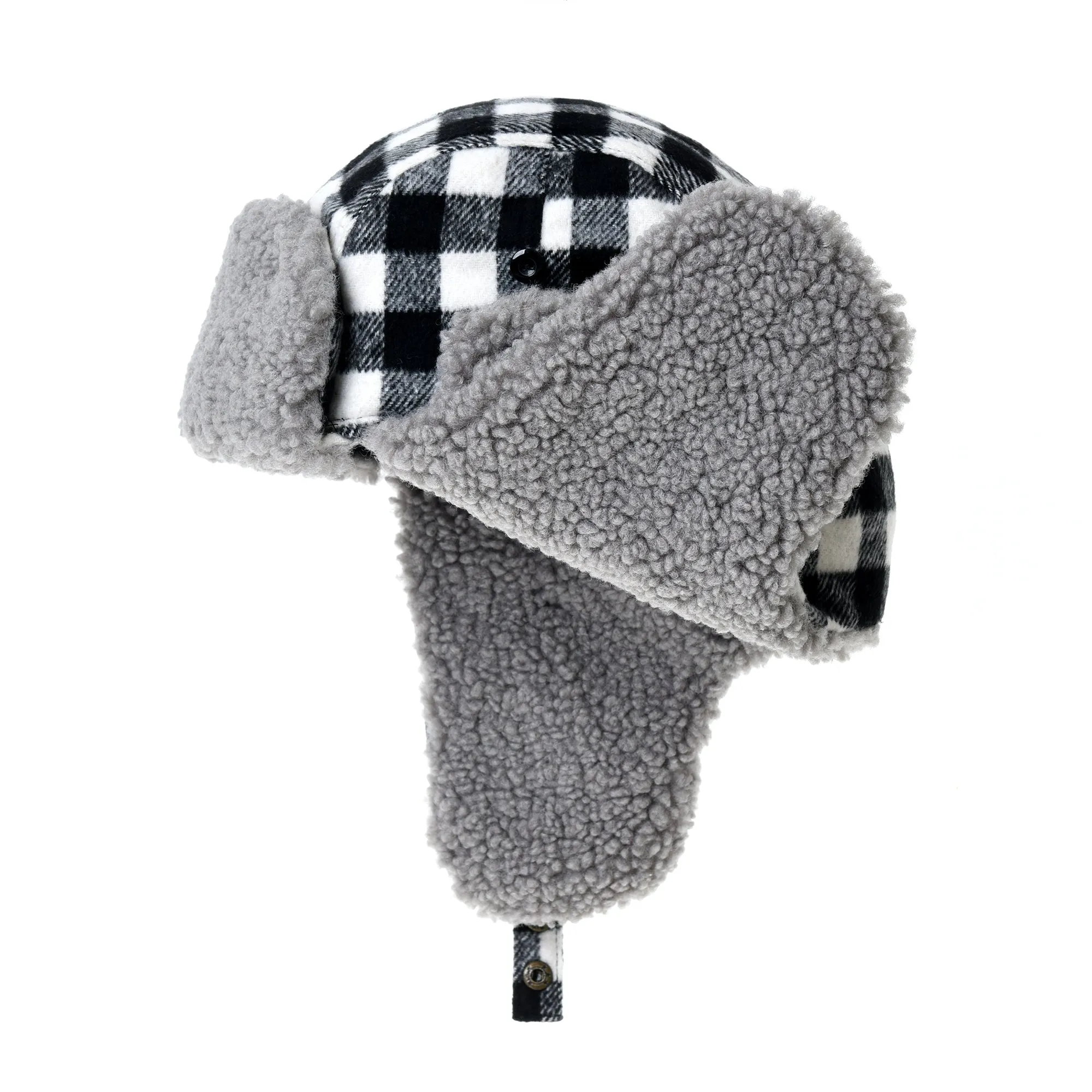 Plaid Winter Trapper Skiing Trooper Hat Ear Flap Cap YZT0093