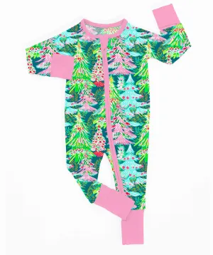 [Pre Order] Merry & Bright Jubilee Tree - Bamboo Zippy Romper (EST SHIP LATE OCT)