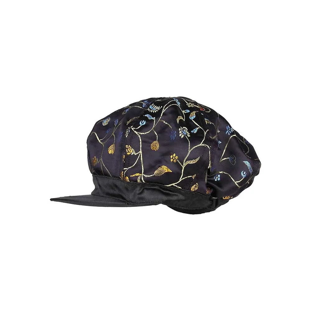 Satin Tapestry Newsboy Cap