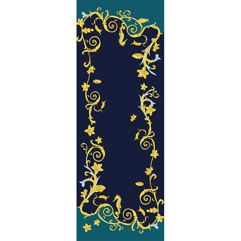 Summer Night Long Charmeuse Silk Scarf 185