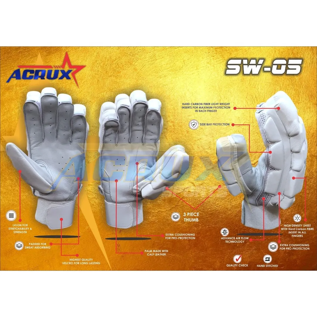 SW-05 Junior Cricket Batting Gloves Calf Palm