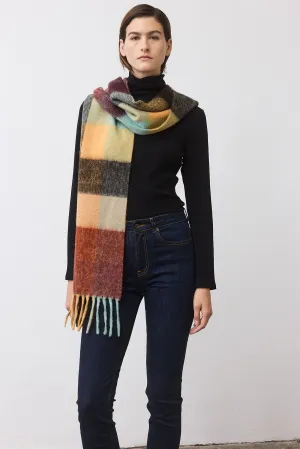 The Plaid Wool Mohair Scarf