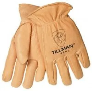 Tillman 865 Gold Deerskin Winter Driver Gloves with Thinsulate Lining (1 Pair)